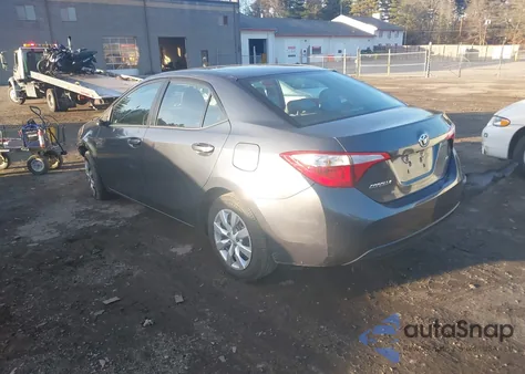 2015 Toyota Corolla Le из США, поврежденный, VIN 2T1BURHE0FC365262